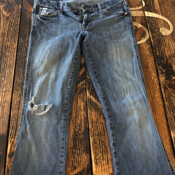7 for All Mankind blue A Pocket jeans, size 28 - Picture 3 of 3
